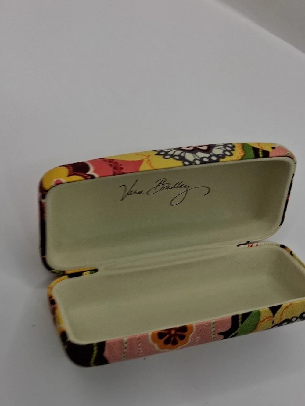 Vera Bradley Floral Eyewear Case - Yellow Pink Multi